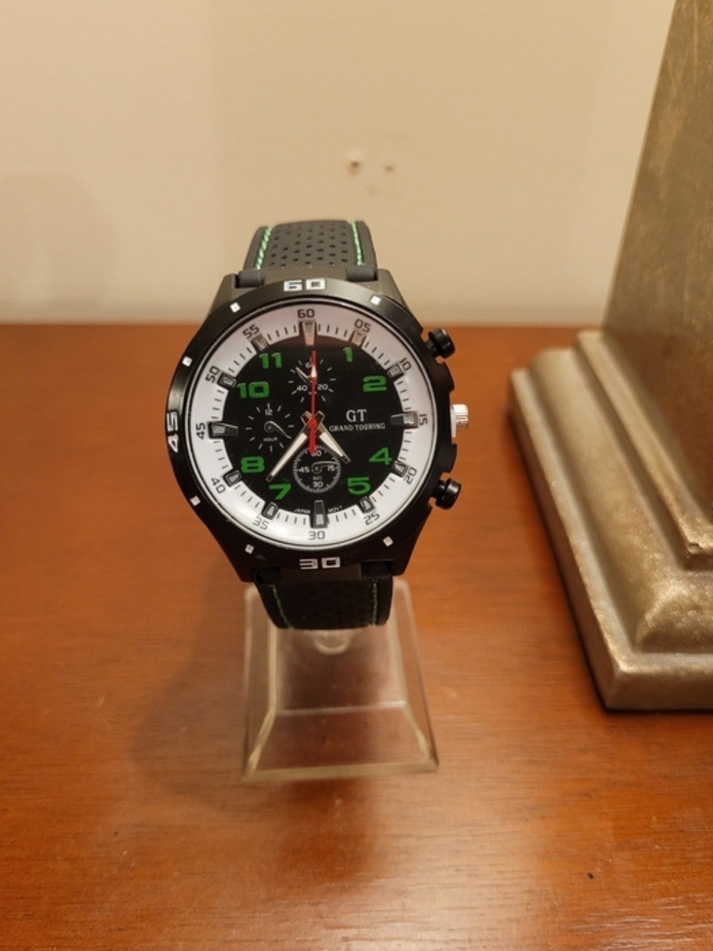 New White and Green GT Grand Touring Sport Men's Watch